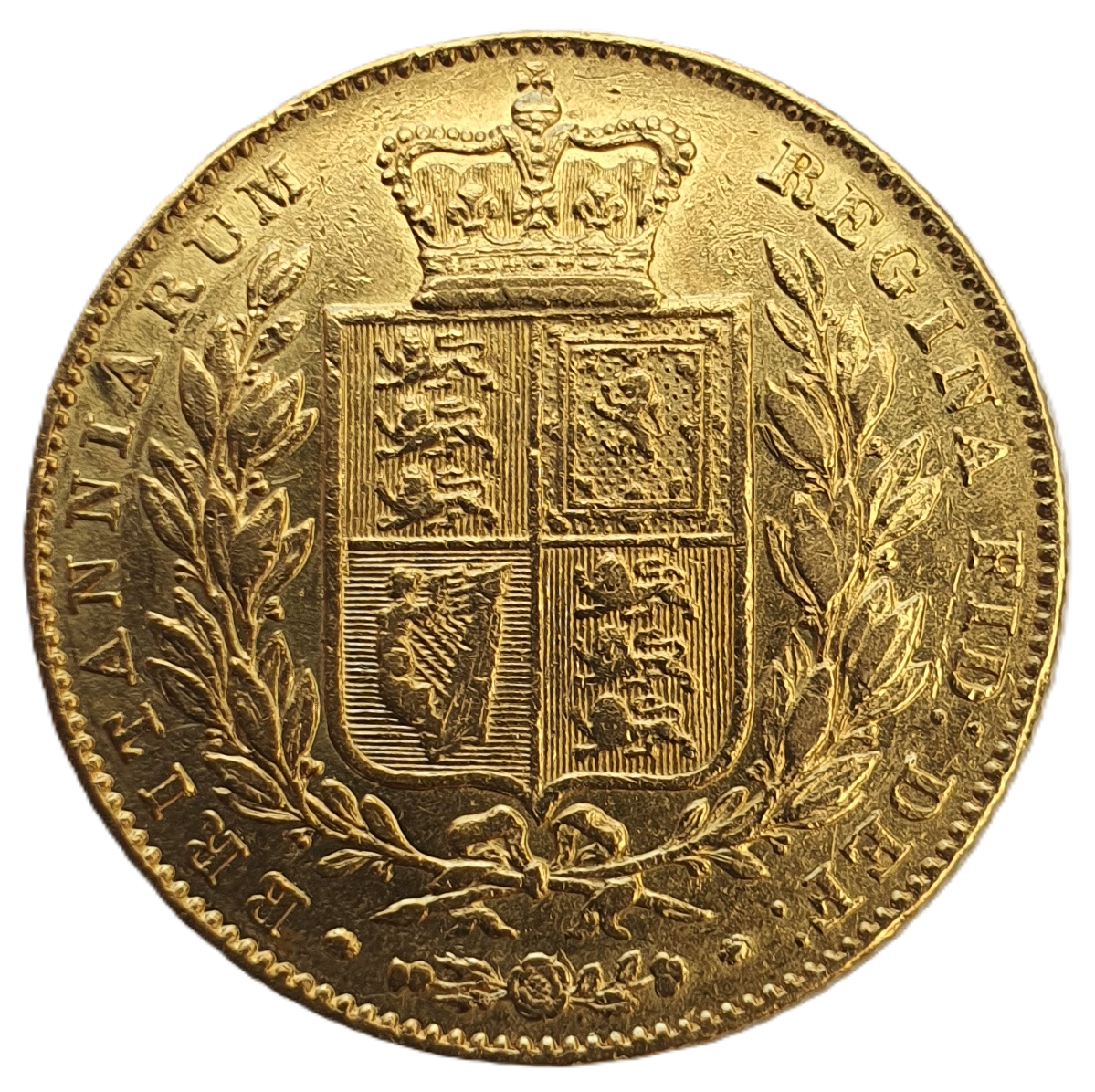 1839 Queen Victoria Shield Reverse Sovereign - VERY RARE