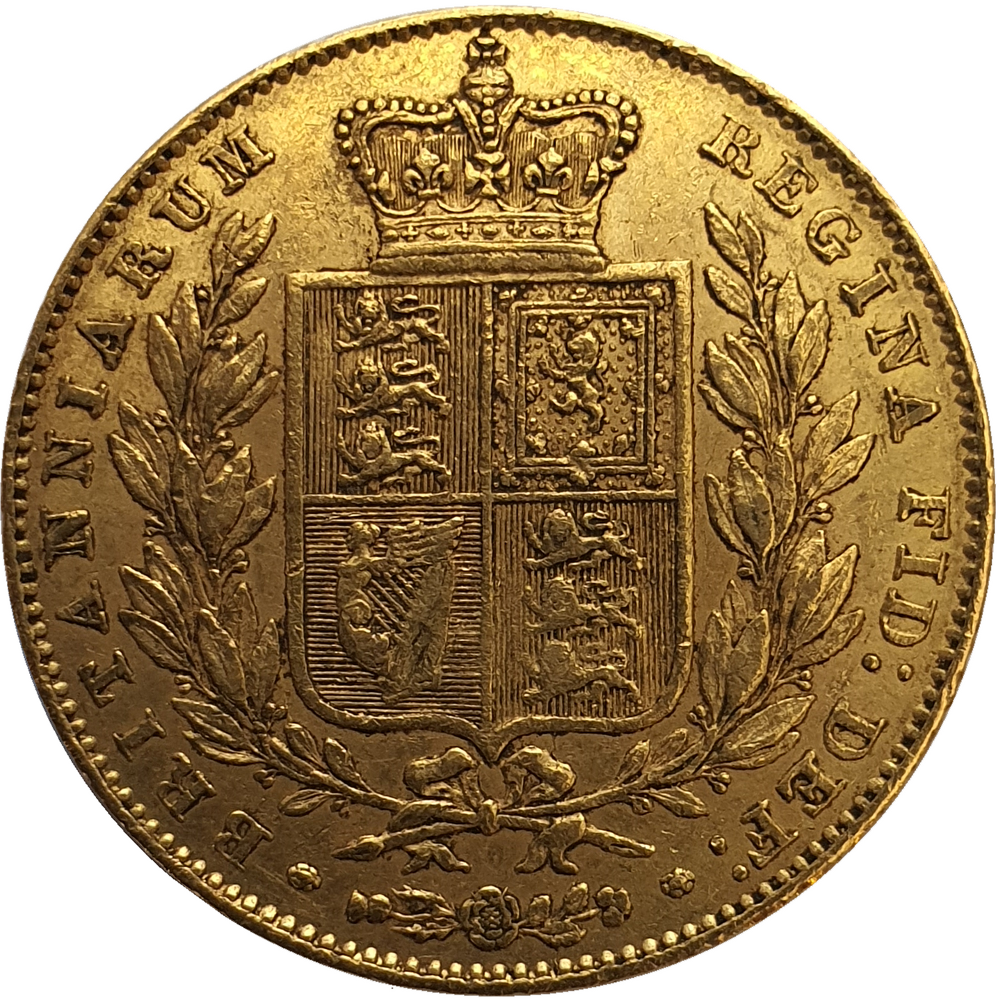 1846 Queen Victoria Shield Reverse Sovereign