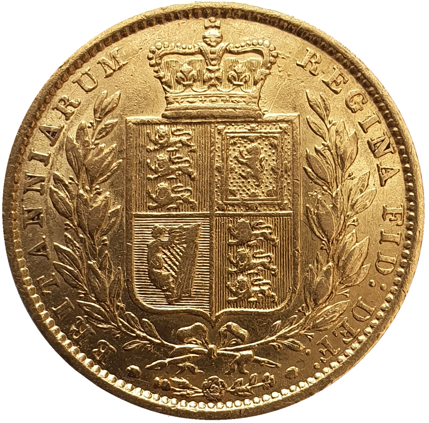 1848 Queen Victoria Shield Reverse Sovereign