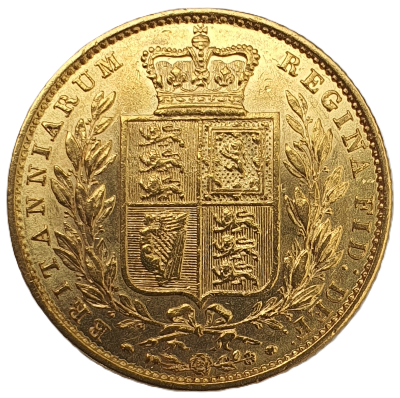 1852 Queen Victoria Shield Reverse Sovereign