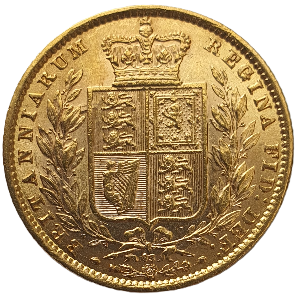 1872 Queen Victoria Shield Reverse Sovereign - Die # 25?
