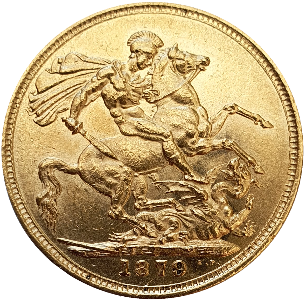 1879 Queen Victoria Young Head Gold Sovereign (Sydney)