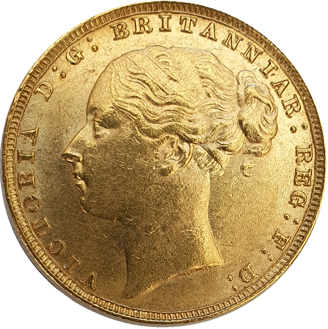 1880 Queen Victoria Young Head Gold Sovereign