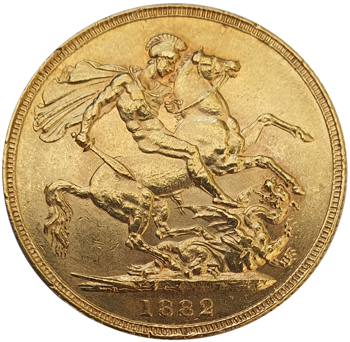 1882 Queen Victoria Young Head Gold Sovereign (Sydney)
