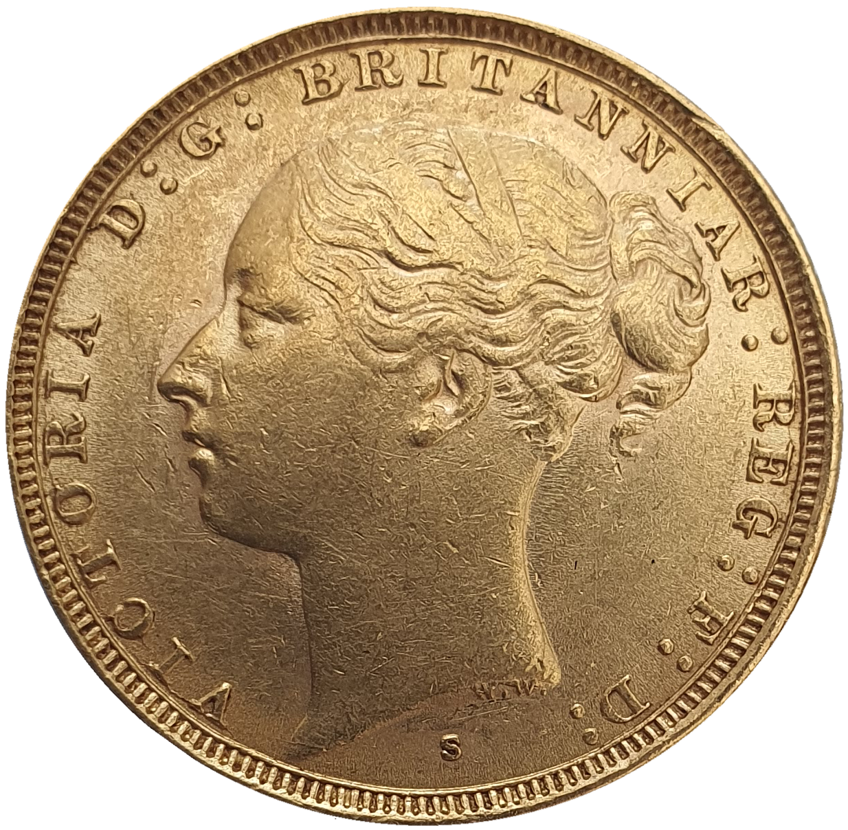 1883 Queen Victoria Young Head Gold Sovereign (Sydney)