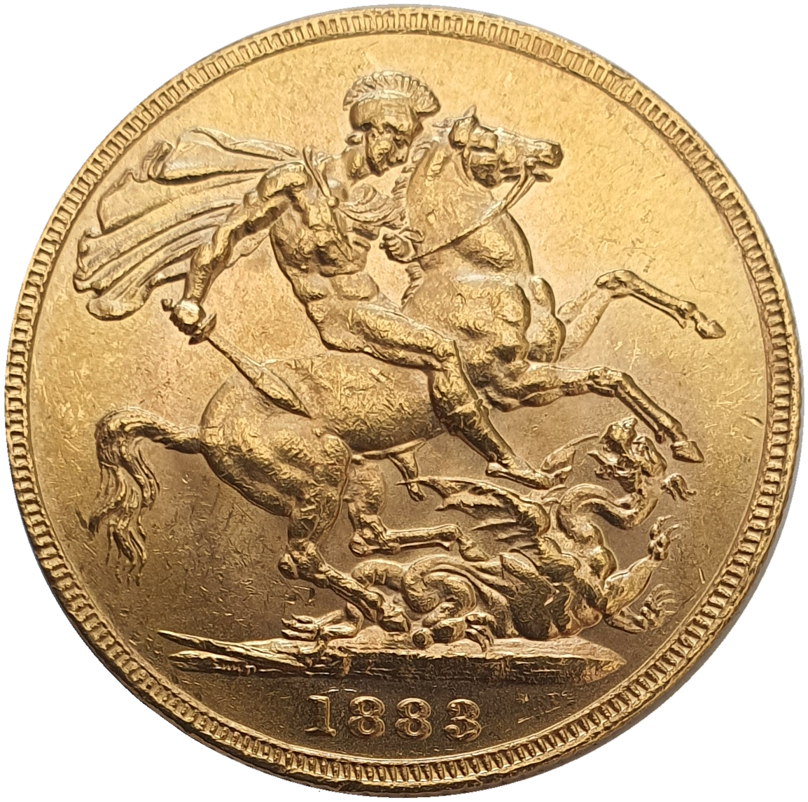 1883 Queen Victoria Young Head Gold Sovereign (Sydney)