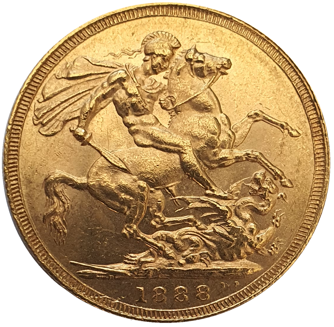 1888 Queen Victoria Jubilee Head Gold Sovereign - (Second Bust) DISH L9