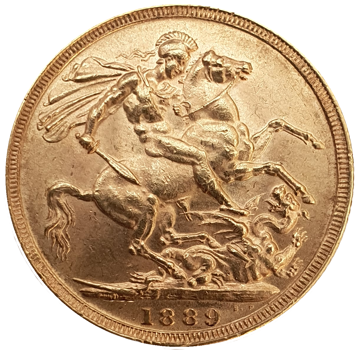 1889 Queen Victoria Jubilee Head Gold Sovereign - (Second Bust) DISH L11