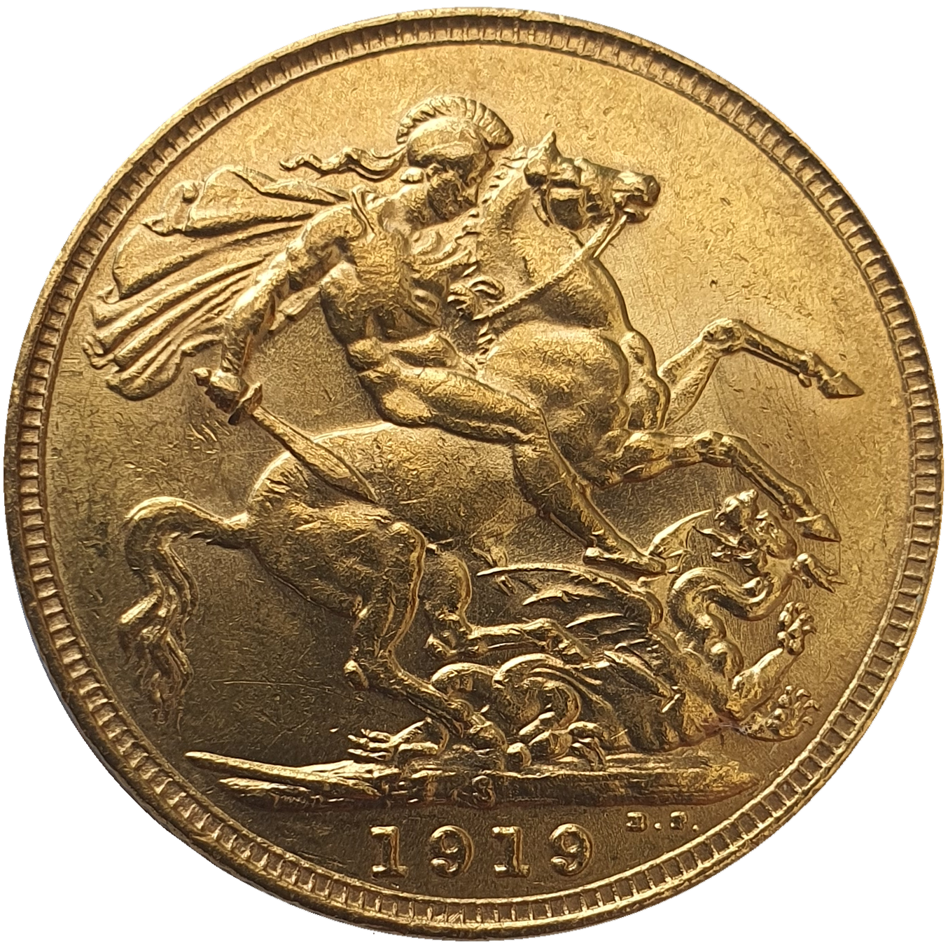 1919-S King George V Gold Sovereign (Sydney)