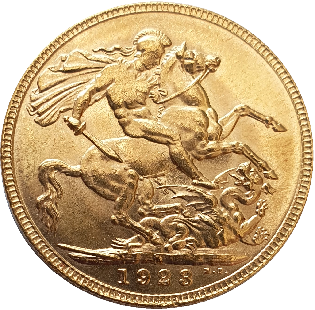 1923-M King George V Gold Sovereign (Melbourne)