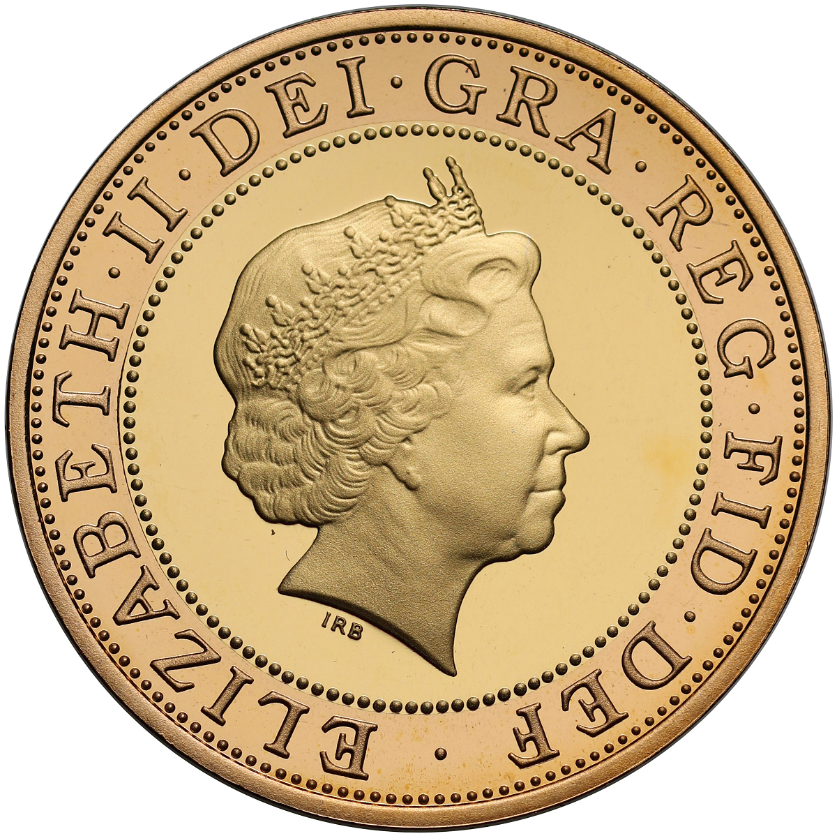 2009 Queen Elizabeth II Charles Darwin £2 Gold Proof Coin