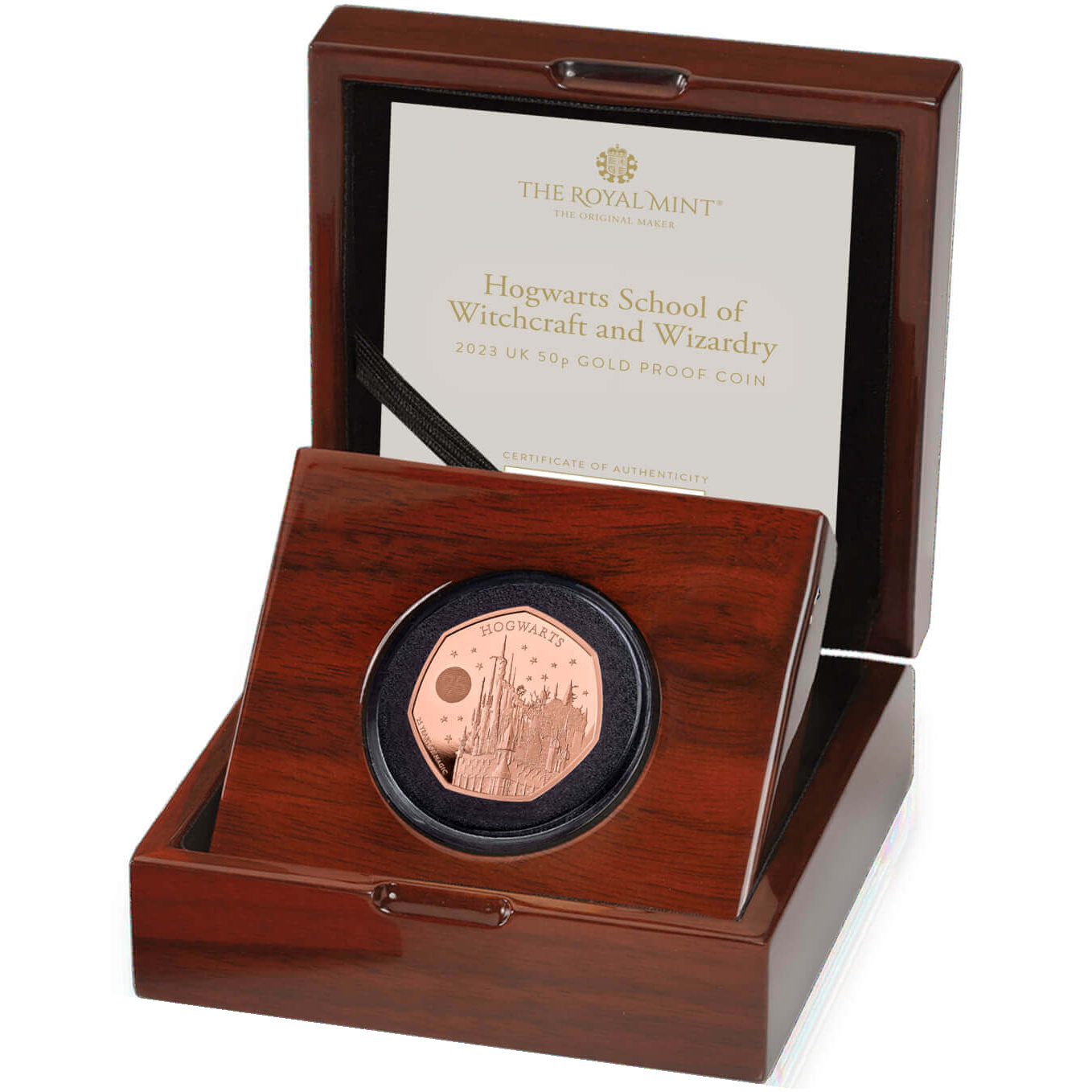 2023 'Hogwarts School of Witchcraft and Wizardry' Gold Proof 50P