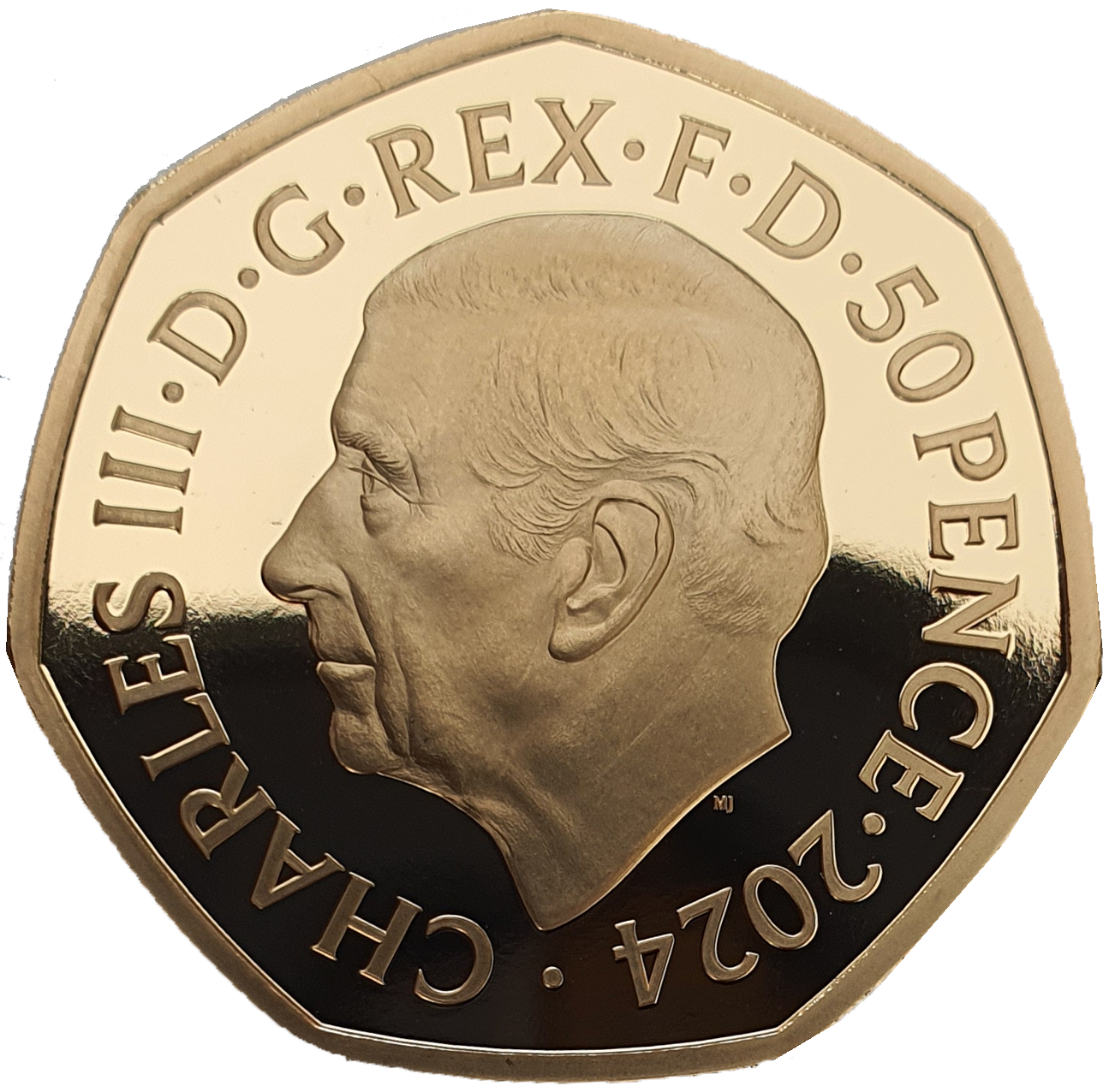 2024 King Charles III 'RNLI 200th Anniversary' 50P Gold Proof