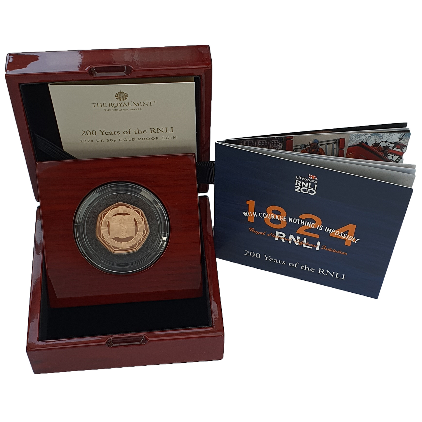 2024 King Charles III 'RNLI 200th Anniversary' 50P Gold Proof