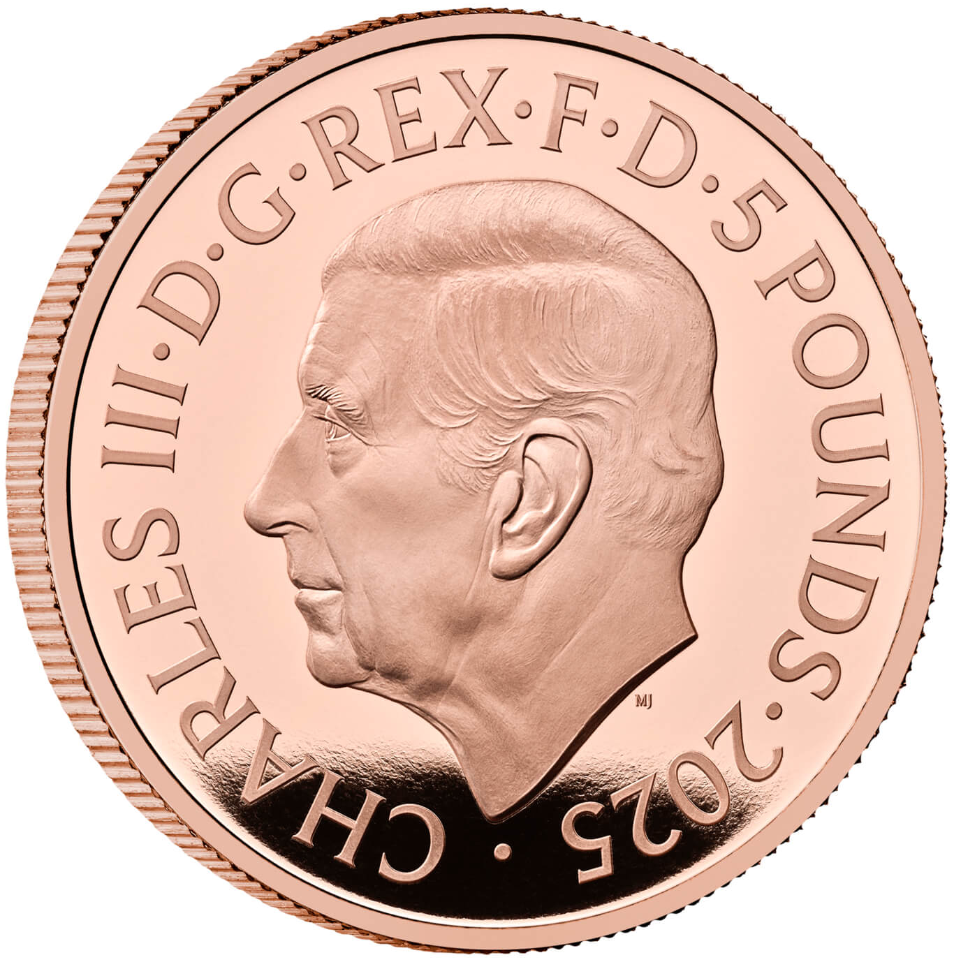 2025 Coat of Arms of His Majesty King Charles III £5 Crown Gold Proof