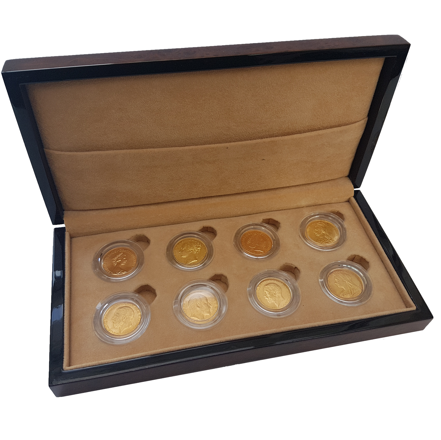 Royal Mint Issued Mints & Monarchs 8 Sovereign Collection