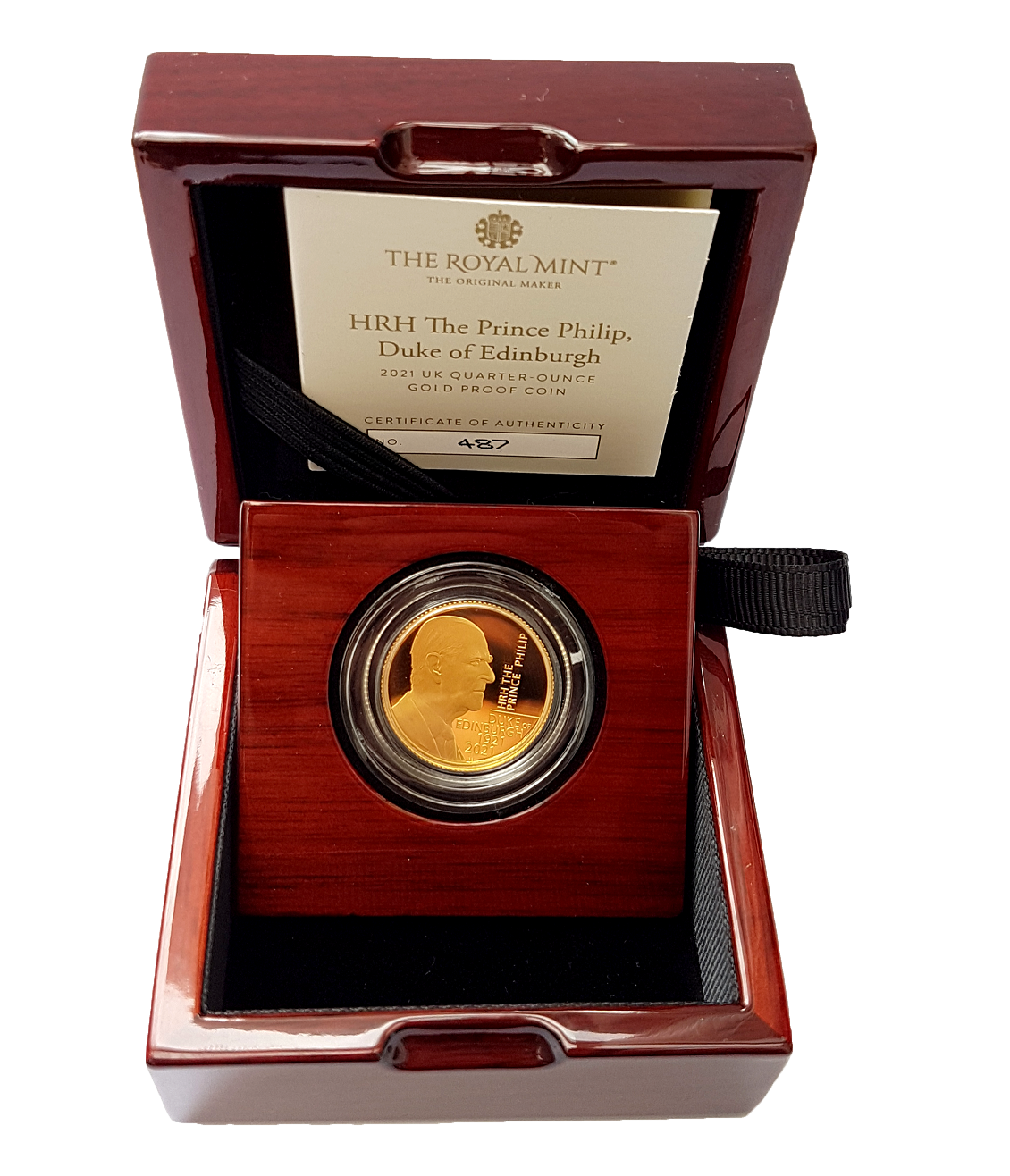 2021 HRH The Prince Philip, Duke of Edinburgh 1/4 Ounce 999.9 Gold Proof Coin