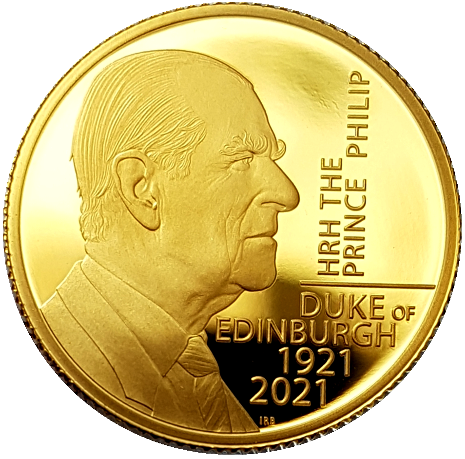 2021 HRH The Prince Philip, Duke of Edinburgh 1/4 Ounce 999.9 Gold Proof Coin