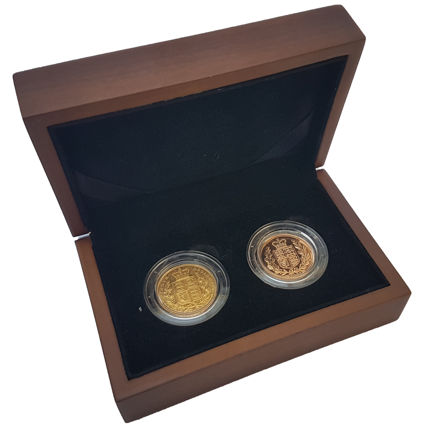 Queen Victoria / Queen Elizabeth II Shield Reverse Type Set (2 Sovereigns)