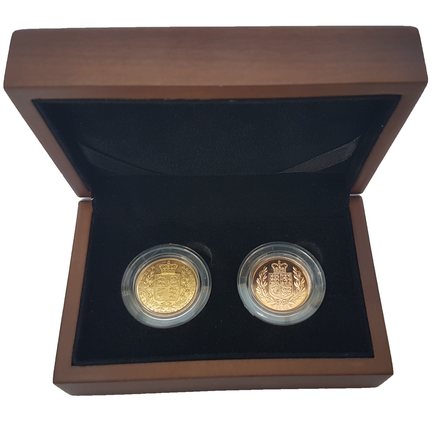Queen Victoria / Queen Elizabeth II Shield Reverse Type Set (2 Sovereigns)