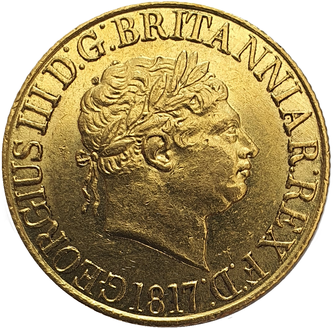 1817 George III Gold Full Sovereign -  'Extremely Fine'