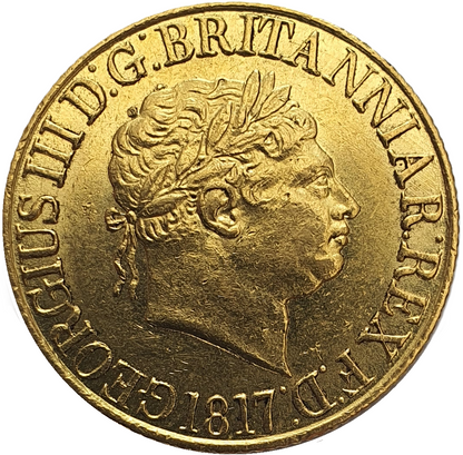 1817 George III Gold Full Sovereign -  'Extremely Fine'