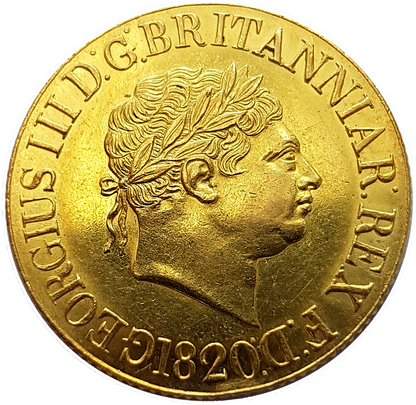 1820 George III Gold Full Sovereign - AUNC - Mint Lustre