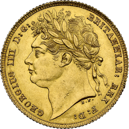 1821 George IIII Gold Full Sovereign - NGC MS-62