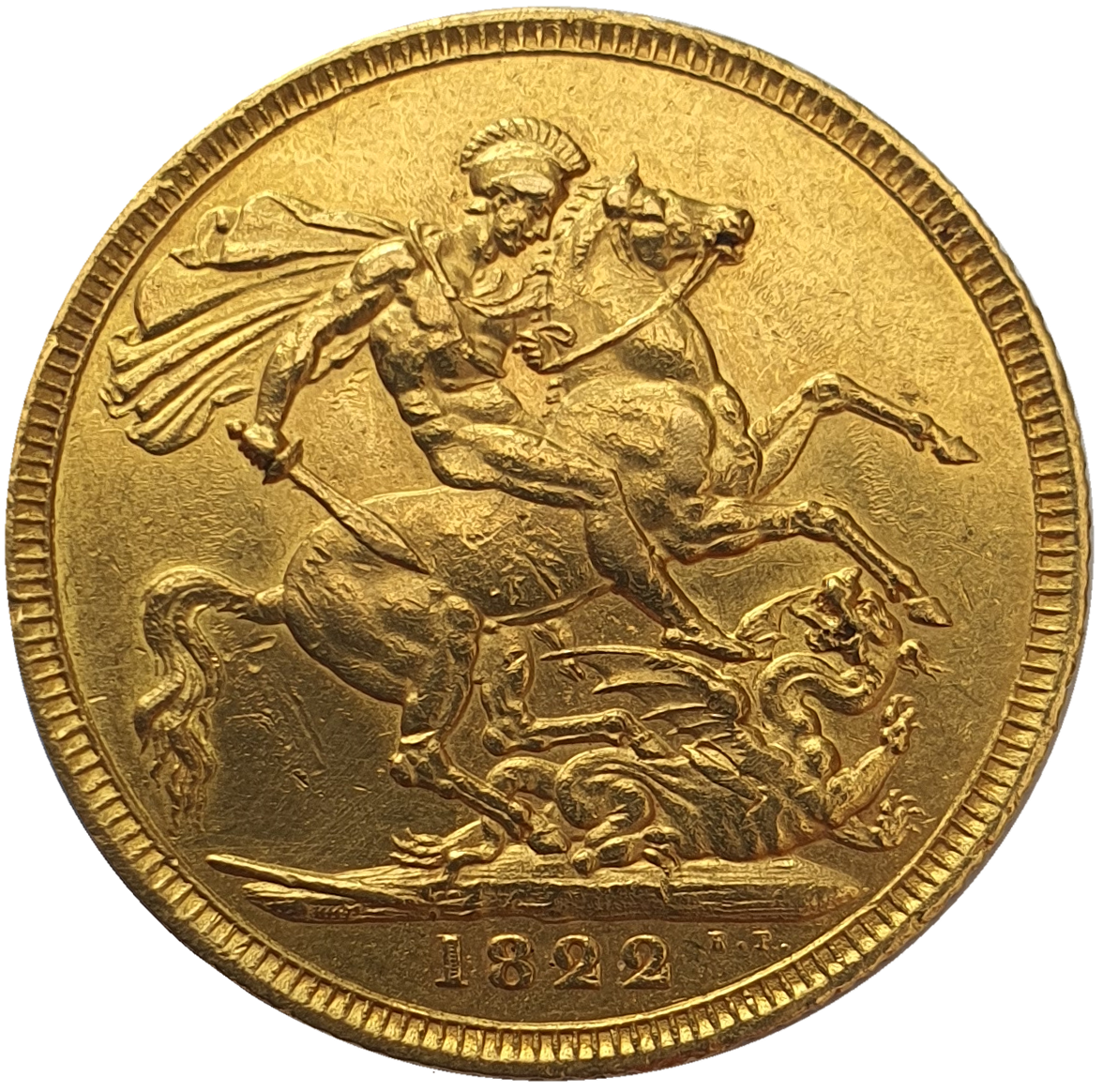 1822 George IIII Gold Full Sovereign - Scarce High Grade