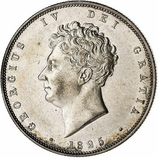 1825 King George IV Chantrey's Halfcrown - Residual lustre