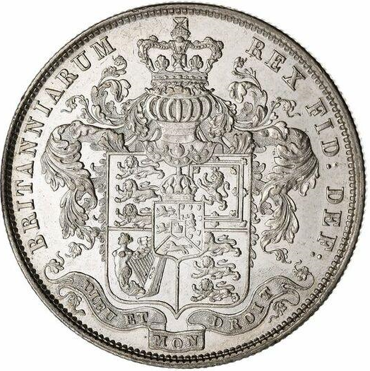 1825 King George IV Chantrey's Halfcrown - Residual lustre