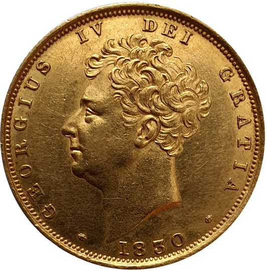 1830 George IIII Bare Head Gold Full Sovereign
