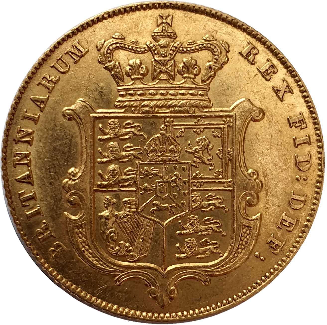 1830 George IIII Bare Head Gold Full Sovereign