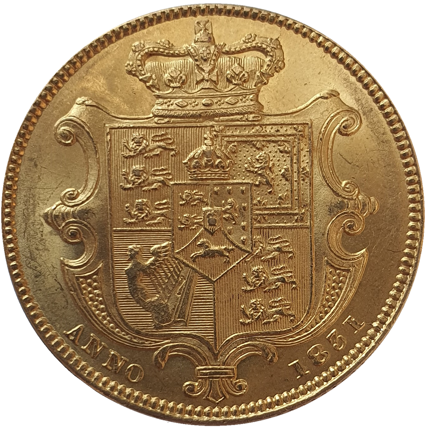 1831 William IV Full (1st Bust) Sovereign  - AUNC