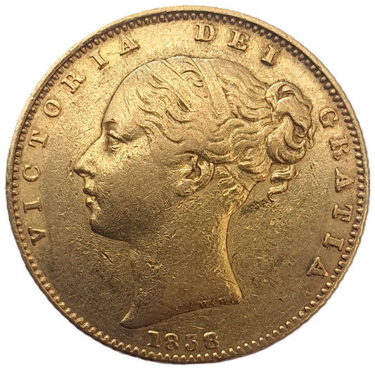 1838 Queen Victoria Shield Reverse Sovereign