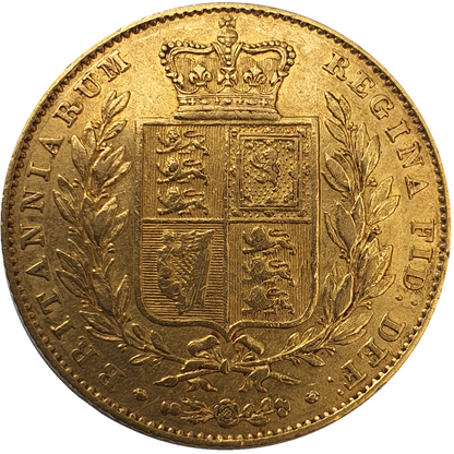 1838 Queen Victoria Shield Reverse Sovereign