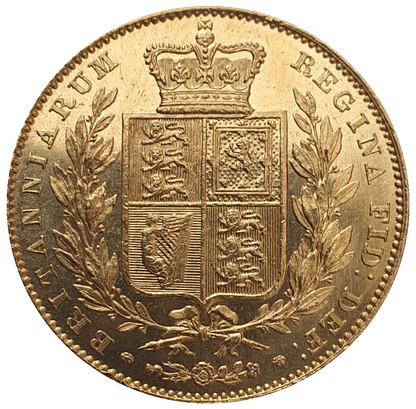 1838 Queen Victoria Shield Reverse Sovereign AUNC / STUNNING