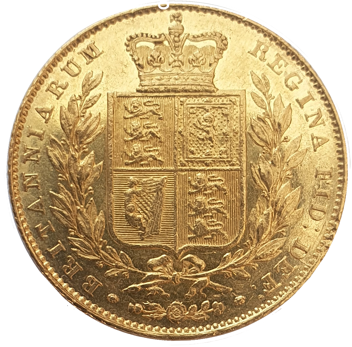 1838 Queen Victoria Shield Reverse Sovereign - SUPERB EXAMPLE