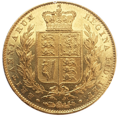 1838 Queen Victoria Shield Reverse Sovereign - SUPERB EXAMPLE