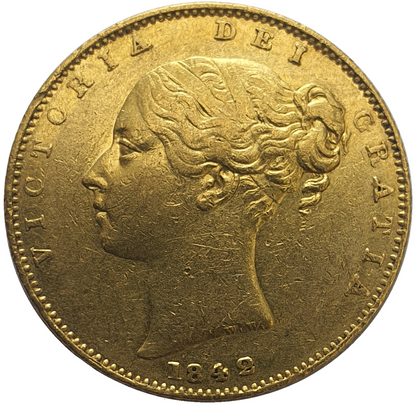 1842 Queen Victoria Shield Reverse Sovereign