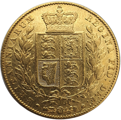 1842 Queen Victoria Shield Reverse Sovereign - Open 2