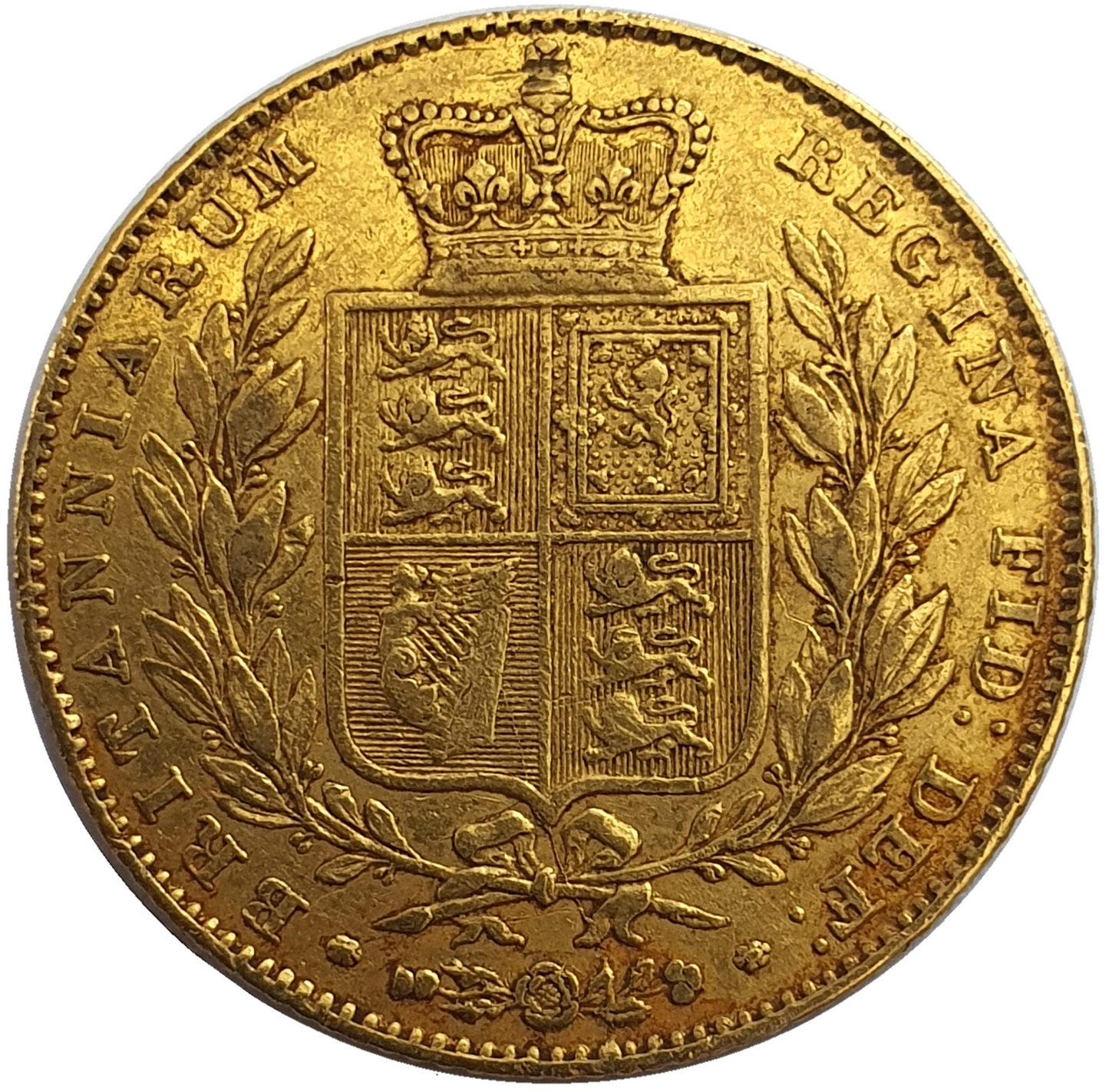 1842 Queen Victoria Shield Reverse Sovereign