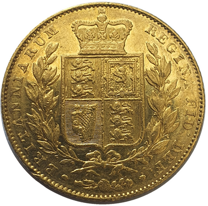 1842 Queen Victoria Shield Reverse Sovereign