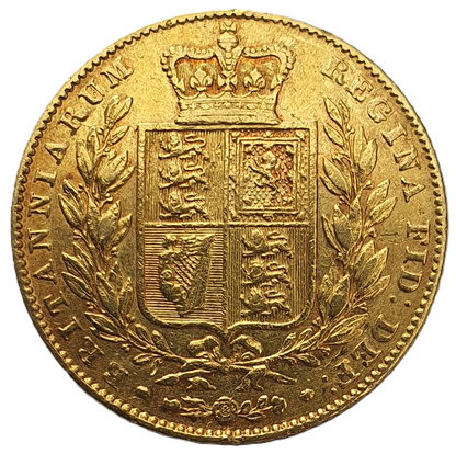 1842 Queen Victoria Shield Reverse Sovereign