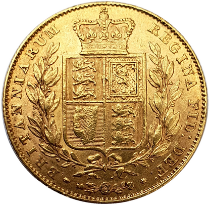 1846 Queen Victoria Shield Reverse Sovereign