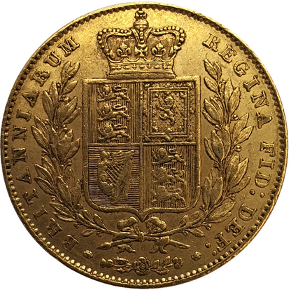 1846 Queen Victoria Shield Reverse Sovereign