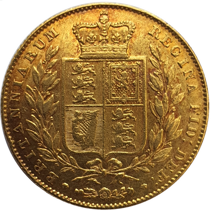 1846 Queen Victoria Shield Reverse Sovereign