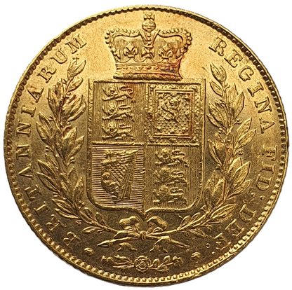 1847 Queen Victoria Shield Reverse Sovereign