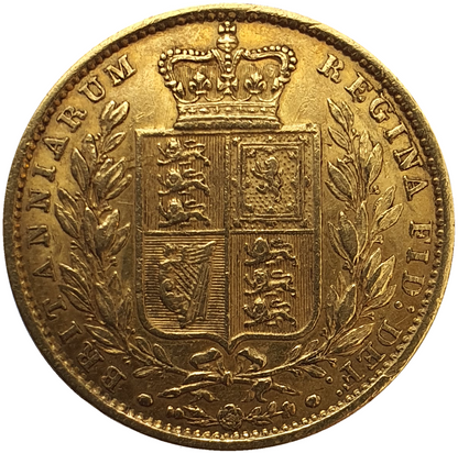 1848 Queen Victoria Shield Reverse Sovereign