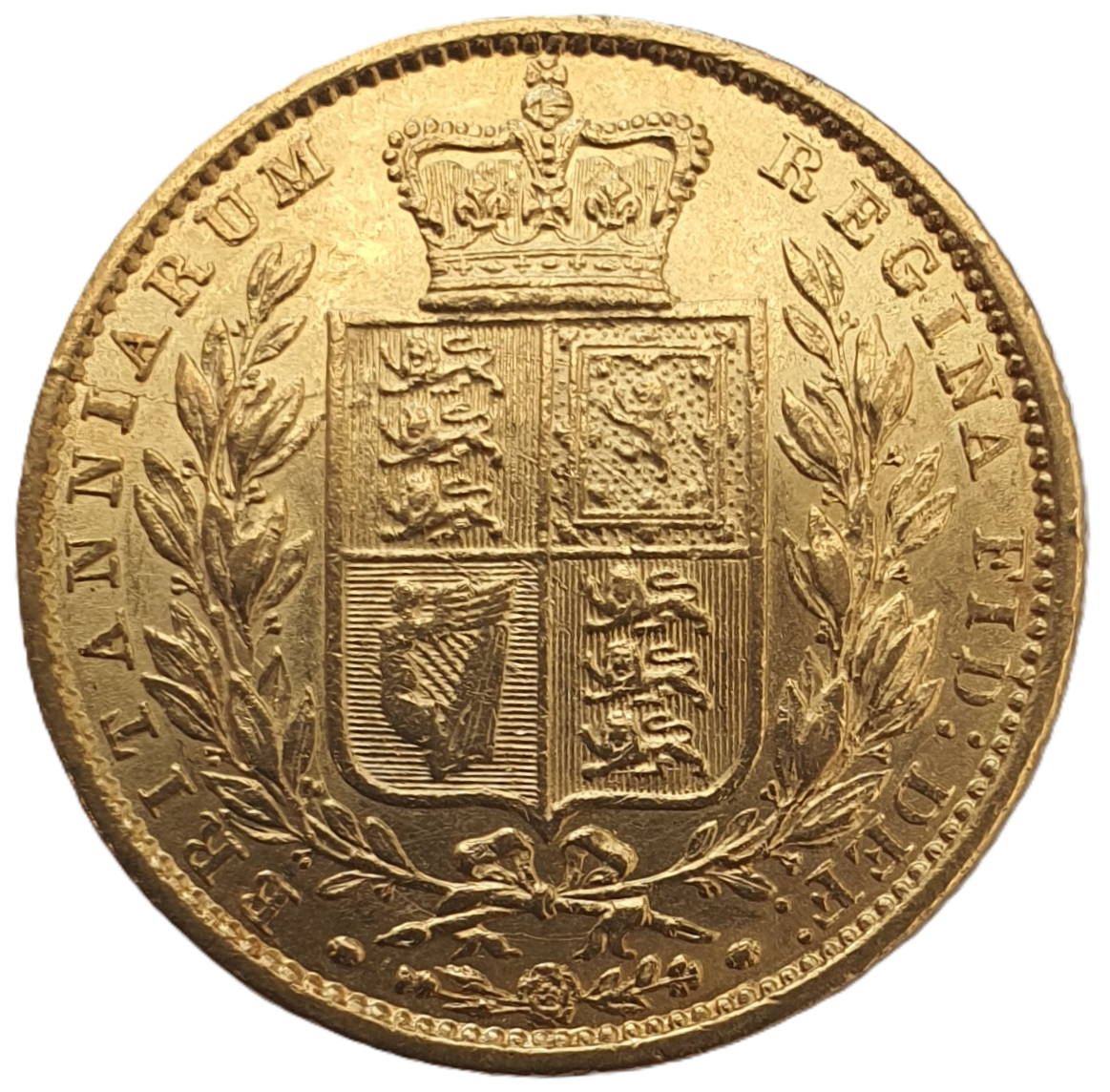 1849 Queen Victoria Shield Reverse Sovereign